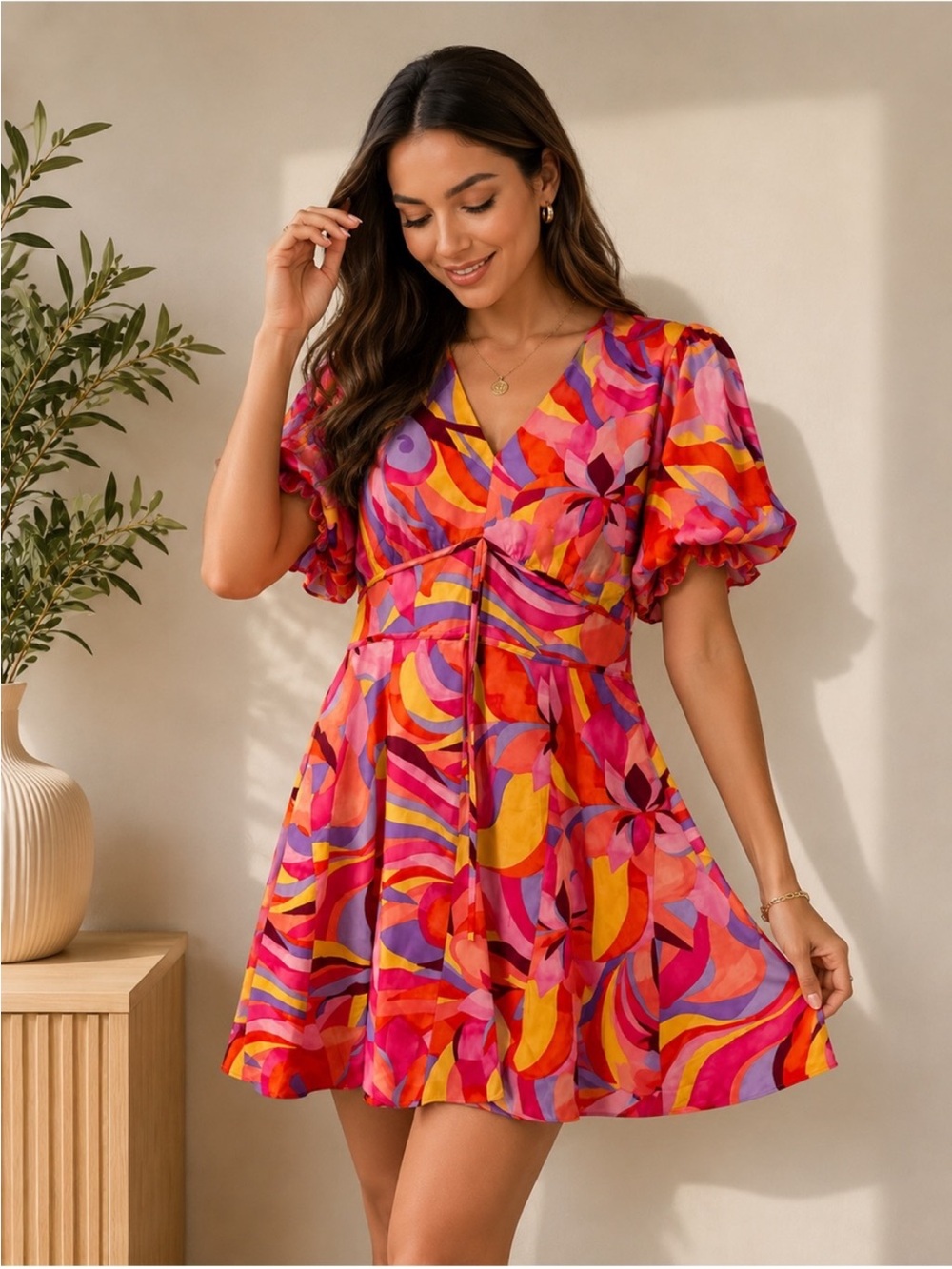 Donna Morgan Colorful Dress